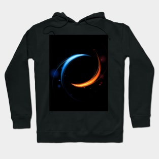 Red and blue flames Hoodie